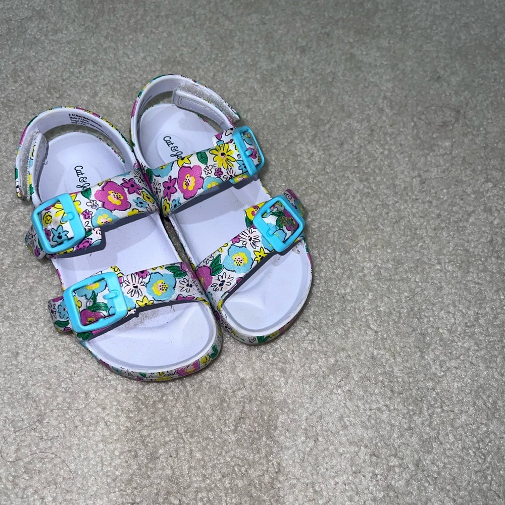 Beautiful Cat & Jack sandals floral print